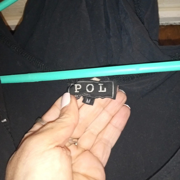 POL distressed hooded tank top sz M paint splatter pattern - Picture 3 of 4